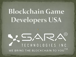 Blockchain Game Developers USA