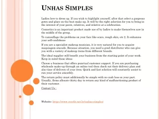 unhas simples