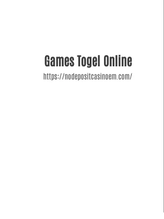 Games Togel Online