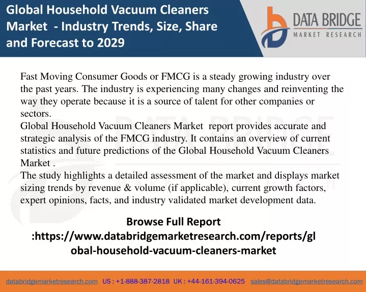 global household vacuum cleaners market industry