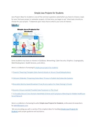 simple java projects for students simple java