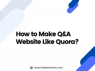 How to Make Q&A Website Like Quora