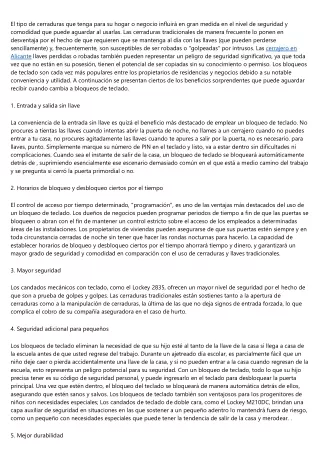 Cierres de teclado para puertas: qué son y cuándo emplearlas