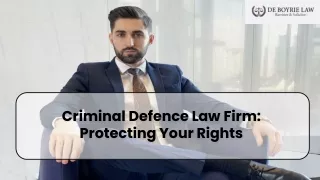 Criminal Defence Law Firm Toronto