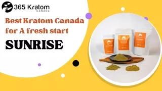 Buy The Unique Sunrise Blend From Best Kratom Canada