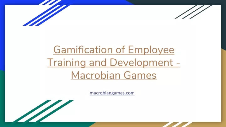 gamification of employee training and development macrobian games