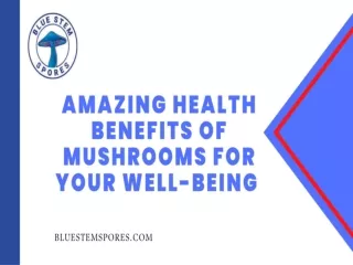 Amazing Health Benefits of Mushrooms for Your Well-Being