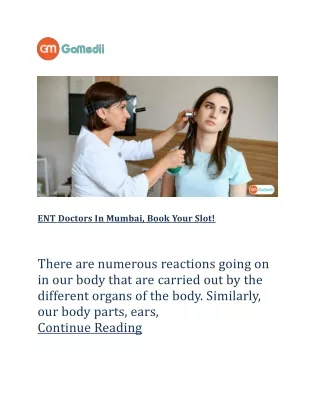 ent doctors in mumbai book your slot there