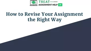 How to Revise Your Assignment the Right Way
