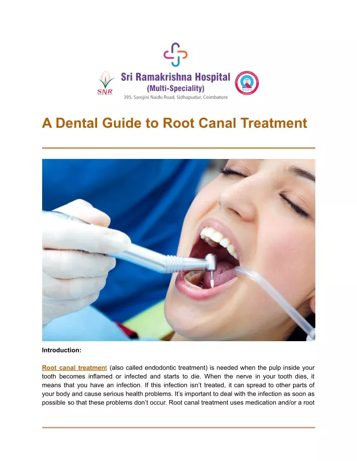 a dental guide to root canal treatment