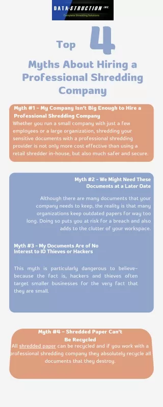 Top 4 Myths About Hiring a Professional Shredding Company