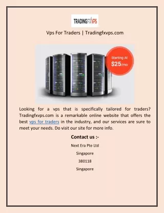 vps for traders tradingfxvps com
