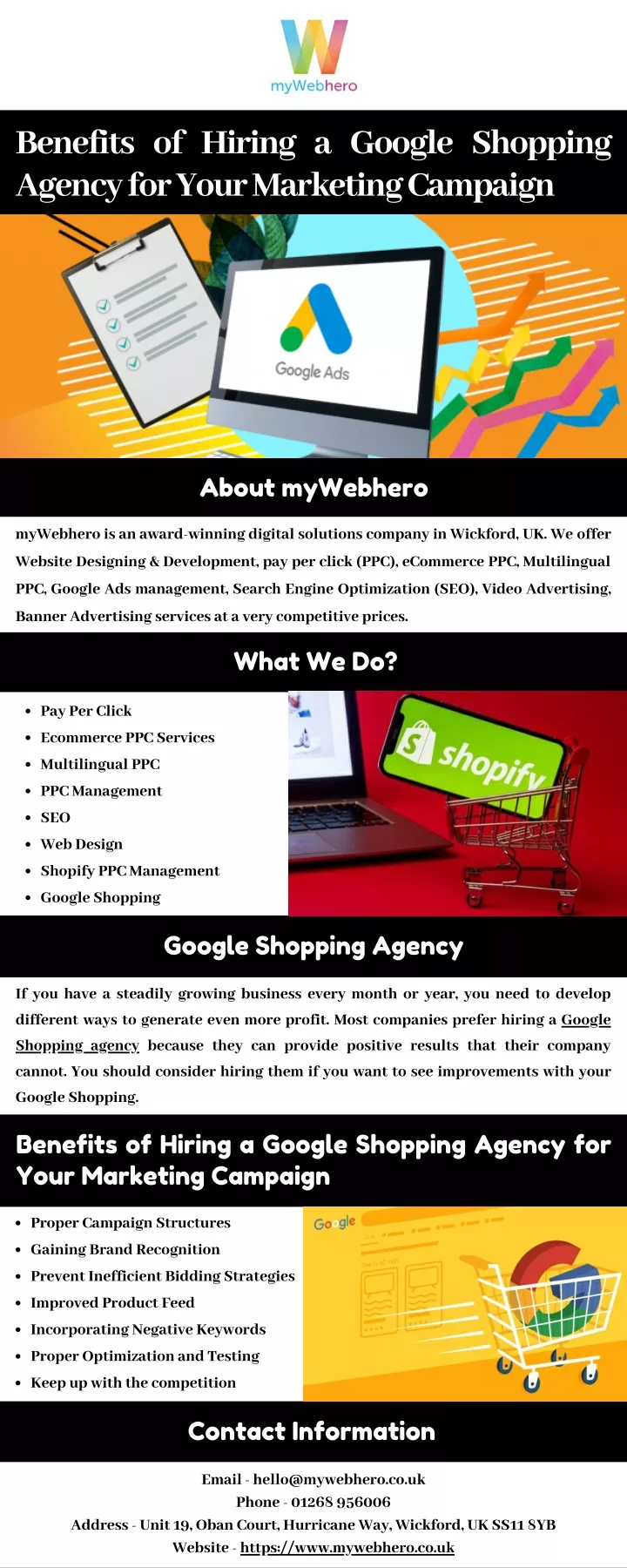 benefits of hiring a google shopping agency