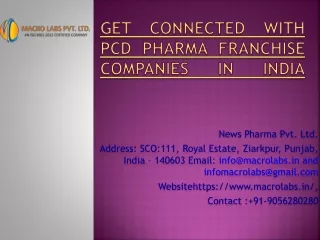 PCD PHARMA COMPANY IN CHANDIGARH