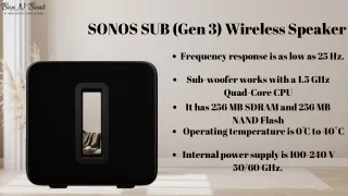 SONOS SUB (Gen 3) Wireless Speaker