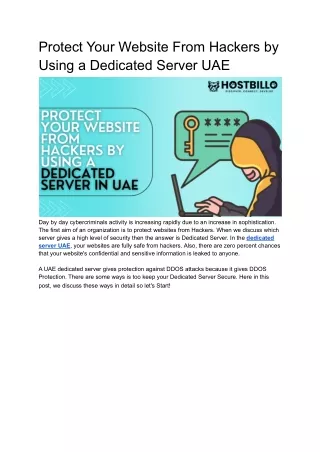 protect your website from hackers by using