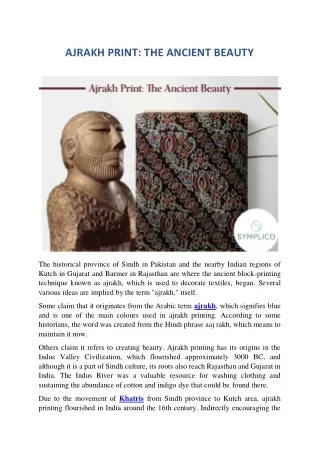 AJRAKH PRINT THE ANCIENT BEAUTY