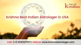 Best Indian Astrologer USA & Services Offering by Krishnaastrologer.com