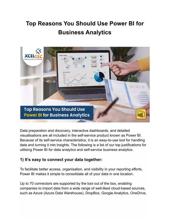 top reasons you should use power bi for business