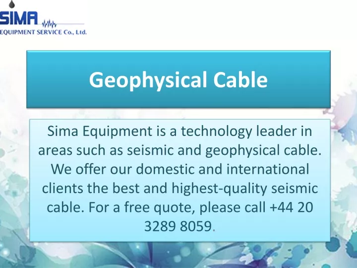 geophysical cable