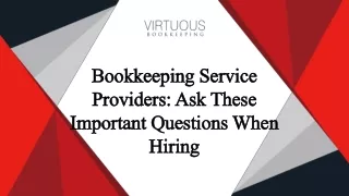 bookkeeping service providers ask these important