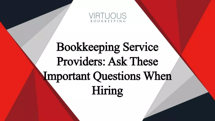 bookkeeping service providers ask these important