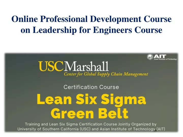 online professional development course