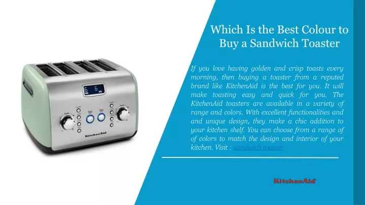 which is the best colour to buy a sandwich toaster