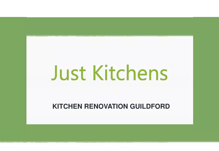 kitchen renovation guildford