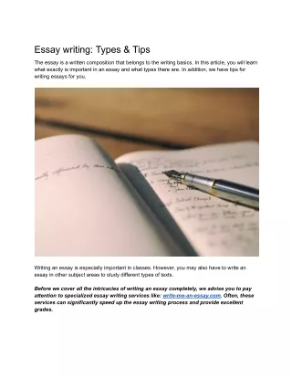 PDF_task__Essay_writing__Types___Tips