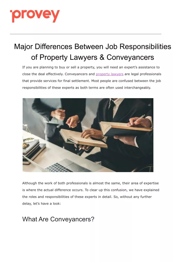 major differences between job responsibilities