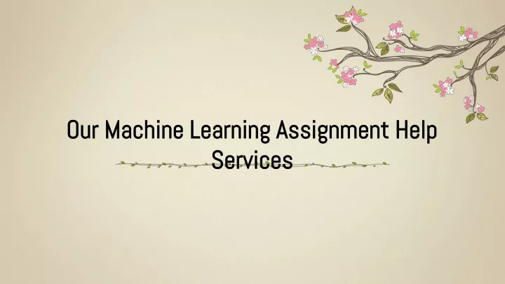 our machine learning assignment help services