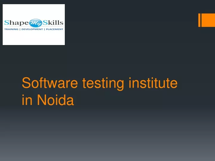 software testing institute in noida