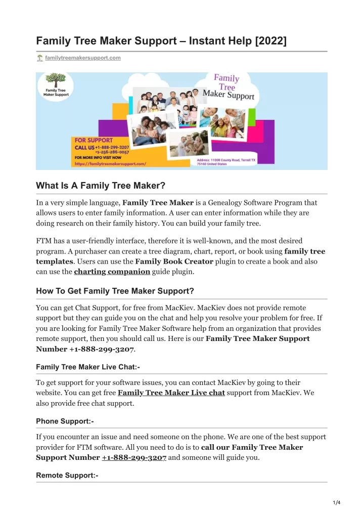 family tree maker support instant help 2022