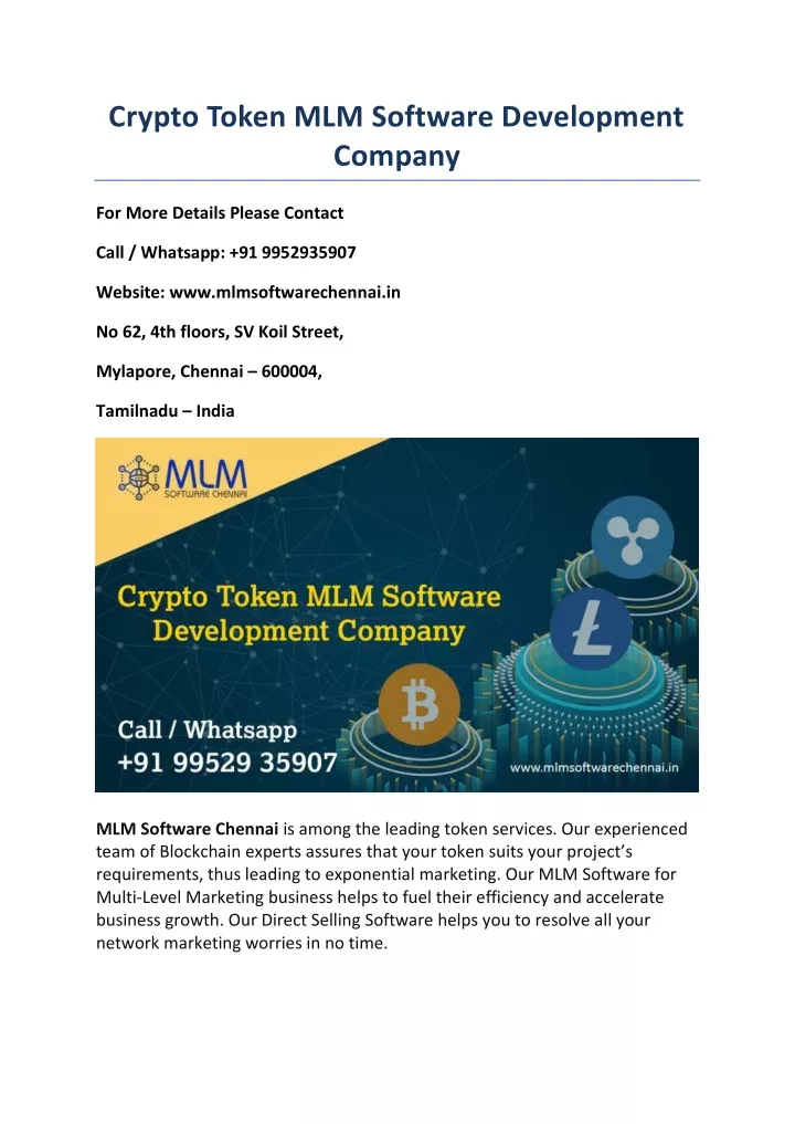 crypto token mlm software development company