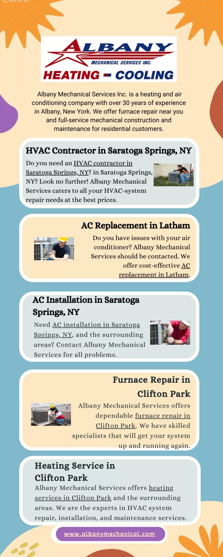 albany mechanical services inc is a heating
