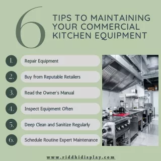 Tips to Maintaining Your Commercial Kitchen Equipment