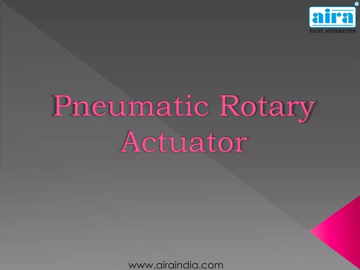 pneumatic rotary actuator