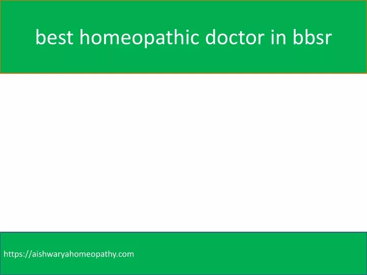 best homeopathic doctor in bbsr