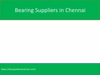 bearing suppliers in chennai