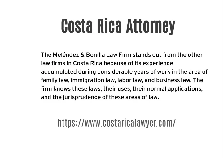 costa rica attorney