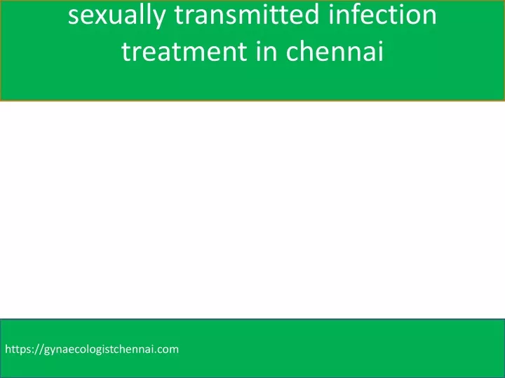 sexually transmitted infection treatment