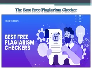 The Best Free Plagiarism Checker