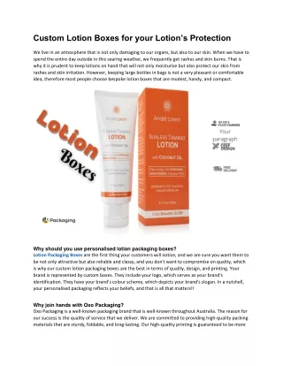 custom lotion boxes for your lotion s protection