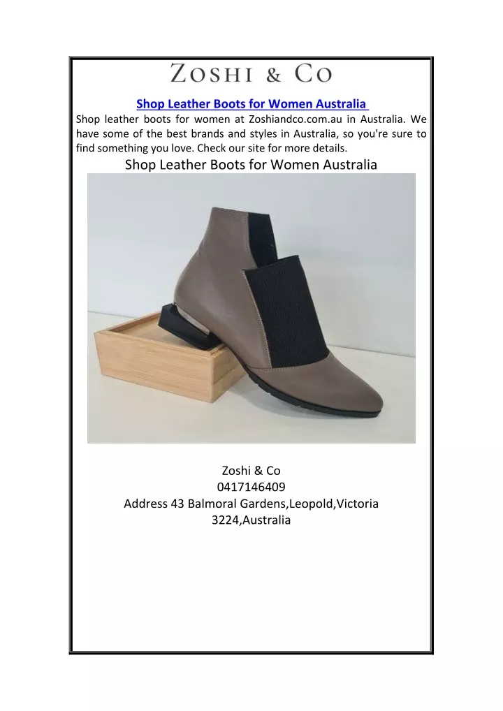 shop leather boots for women australia shop