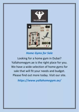 Home Gyms for Sale