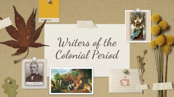 writers of the colonial period