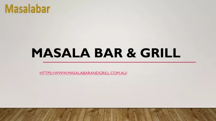 masala bar grill