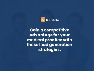 gain a competitive advantage for your medical