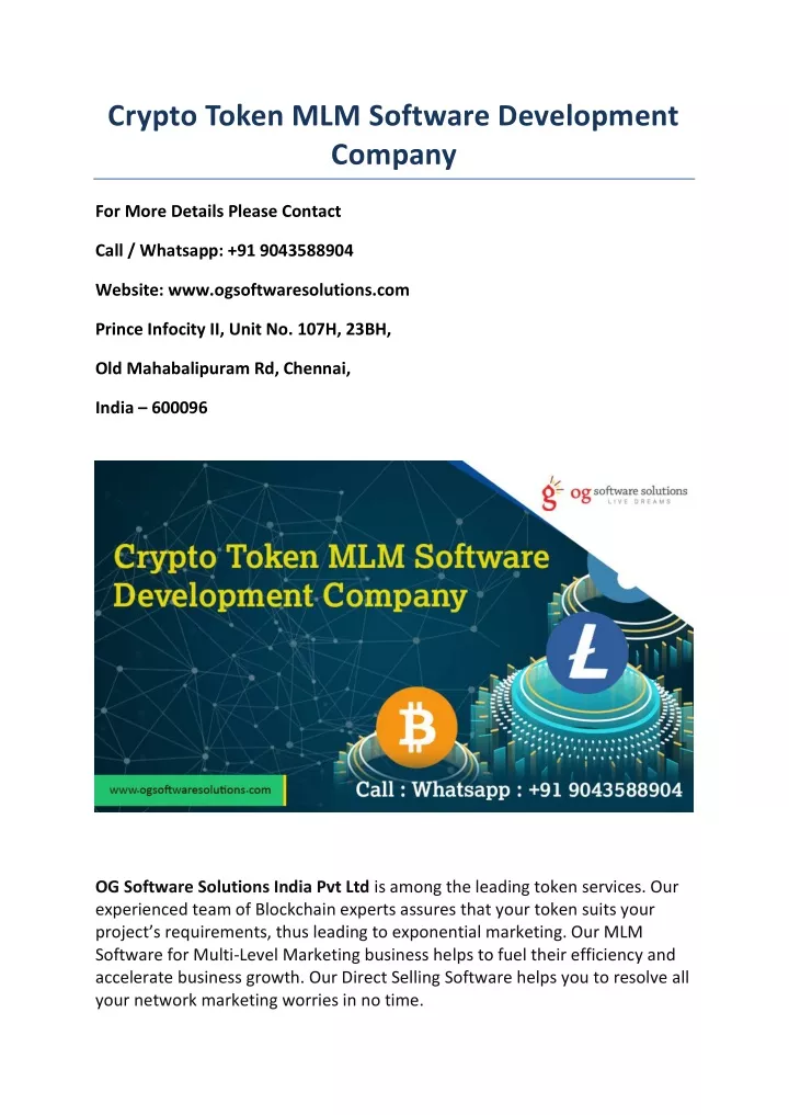 crypto token mlm software development company